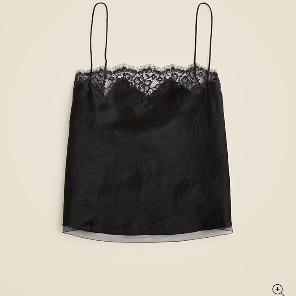 J. Crew Lace Trim Cami Top